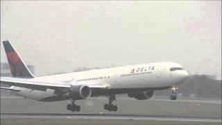 Delta Airlines B764 Landing @Frankfurt Airport