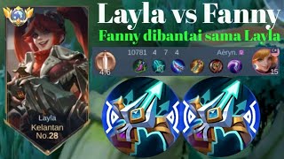 LAYLA VS FANNY❗ini cara atasi Fanny gold liner,,