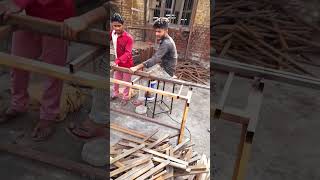 fabrication work pipe 90 degree cutting || perfect 90° angle with two 45° cut