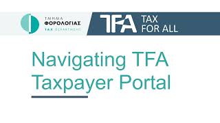 TFA - Home - Navigating TFA Online