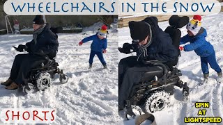 Shorts - Electric Wheelchair Stuck in the Snow - #Shorts