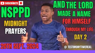 PASTOR JERRY EZE NSPPD FIRE PRAYER || FRIDAY MIDNIGHT || 20TH SEPT 2024- PART 2 THE LORD MADE A NAME