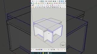 Table Modeling in SketchUp #Tips 13 #shorts