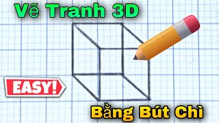 Top 2 Cách Vẽ Tranh 3D Cực Kì Đơn Giản Bằng Bút Chì | How To Draw 3D Pictures With Pencil