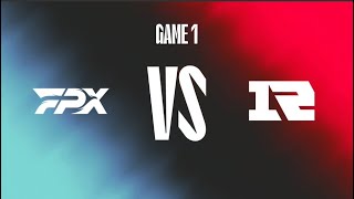 Partido del dia FPX VS RNG game 1 semana 1 dia 1 primavera LPL 2022