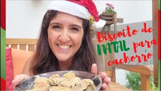 Biscoito de natal para cachorro