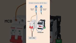 contactor connection with ac sensor