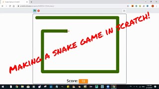 Snake game in scratch 3.0 - Fun and Easy