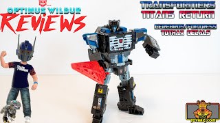 Optimus Wilbur Reviews: Transformers Titans Return Cerebros/Fortress Toyhax Decals