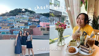 seoul to busan; skzoo pop up, ab6ix fanmeeting, mirror painting, glass of grass café