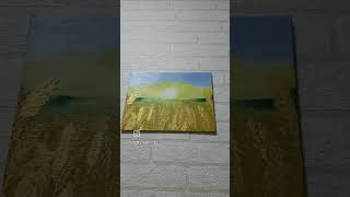 Qızılı sünbüllər🌾#10000subscriber#nice#artbyme#keşfet#acrylicpainting#goldart#sunshine#artwork