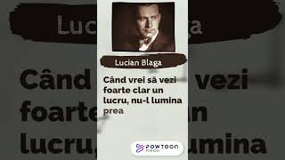 Lucian Blaga lumina umbra #shorts