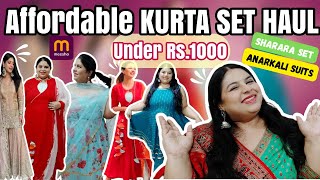 Meesho Kurta Set Haul Party Wear | Kurta Set Haul Under 1000 | Sharara Set , Anarkali Kurta