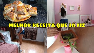 ROTINA DE DONA DE CASA LIMPEZA E ORGANIZAÇÃO  NA CASA \ RECEITA DE JOELHO DE MOÇA