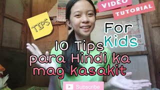 10 tips 💡 para Hindi ka magkasakit (For kids) | Andrea Longno (Vlog 5)