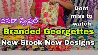 Branded Georgette Sarees💕#onlineshopping #fancysarees #branded #georgette #partywear #newstock ##