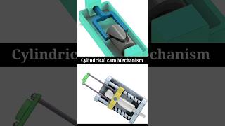 Cylindrical cam Mechanism। Solidworks 3d animation #Short #ytshorts #youtubeshorts