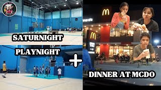 Saturnight Playnight🏀 + McDonald's🍔🍦🍚  | Family Weekend Bonding | Food Hug: The Fam Vlog