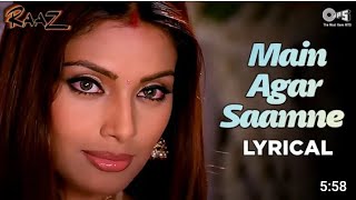 Mai Agar Samne Aa Bhi Jaya||Full HD Lyrical Song || Abhijit& Alka yagnik|| #bollywood