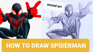 How to draw Miles Morales step by step (Drawing Spider-Man)