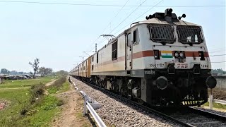 (11057) Dadar Express (Mumbai CSMT - Amritsar) With (KYN) WAP7 Locomotive.!