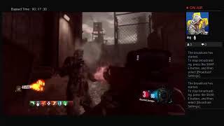 Ascension map zombie party solo gameplay late night round 50 currently 9/20/24