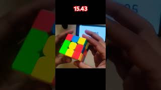 15.43 Single | Rubik's cube solve #rubikscube #cubing #rubik #shorts