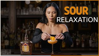 😴🍋 Watch and Fall Asleep with this ASMR Whiskey Sour Cocktail🍋😴 | 4K 60 FPS