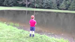 David catching a big bass