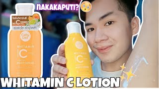 NAKAKAPUTI NA LOTION EFFECTIVE KAYA?! WHITAMIN VITAMIN C BODY LOTION!😱 -ChristianPelaezvlogs