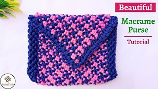 DIY Macrame Bag Tutorial | How to make Macrame Purse | Handbag for girls