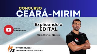 Concurso Ceará-Mirim: Explicando o edital