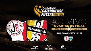 CAMPEONATO CATARINENSE SÉRIE OURO 2024 - Quartas-Finais - JEC/Krona X Blumenau Futsal