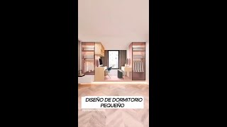 DISEÑO DE DORMITORIO OPTIMIZACION DE ESPACIOS