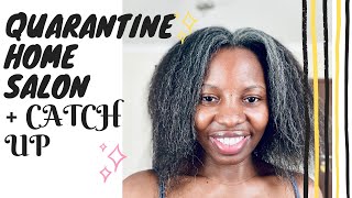 VLOG:RETOUCHING MY HAIR AT HOME AND SOME CHITCHAT |JOY QUINT