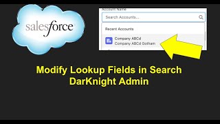 Salesforce Lookup Field Search