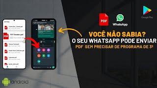 Como Enviar e Transferir Arquivos PDF no WhatsApp - Para Android e iPhone (Atualizado)