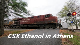 CSX Ethanol Train with CP 8871 Leading in Athens