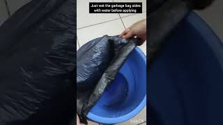 Home hacks//Tips and tricks//Garbage bag//Time saving//Easy//2 minute solution//DIY//No cost trick