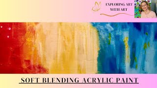 EASY WAY TO BLEND ACRYLIC PAINT!