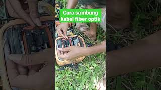 proses sambung fiber optik #jaringaninternet #jaringankomputer #internet #wifi #fyp