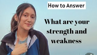 strength and weakness| how to answer| Cabin crew #cabincrew #cabincrewinterview