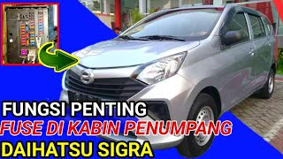 LETAK Fuse Box MobiL - DAIHATSU SIGRA ( kabin penumpang )