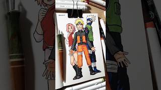 Naruto x Realistic Anime Drawing ✨👀 #Shorts #Dandadan #Art #Drawing #Trending