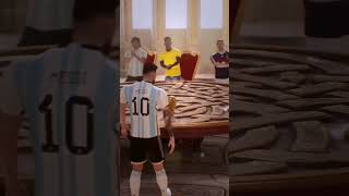 Messi Presentando la Copa