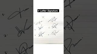 how to write the letter v? #shorts #viral #trending #signature #sign #signaturestyle