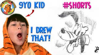 9yo Autistic Savant Draws - Pluto | Disney #shorts