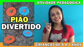 COMO FAZER UM  PIÃO DE CD