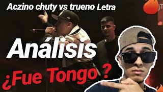 ACZINO CHUTY VS TRUENO LETRA ¿FUE TONGO reaccion a GOD LEVEL ALL STARS ARGENTINA 2 VS 2 2019