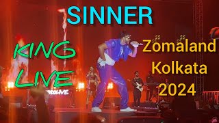 Sinner | KING LIVE Performance  | Zomaland Kolkata 2024